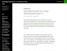 Tablet Screenshot of messeblog.booklove.de